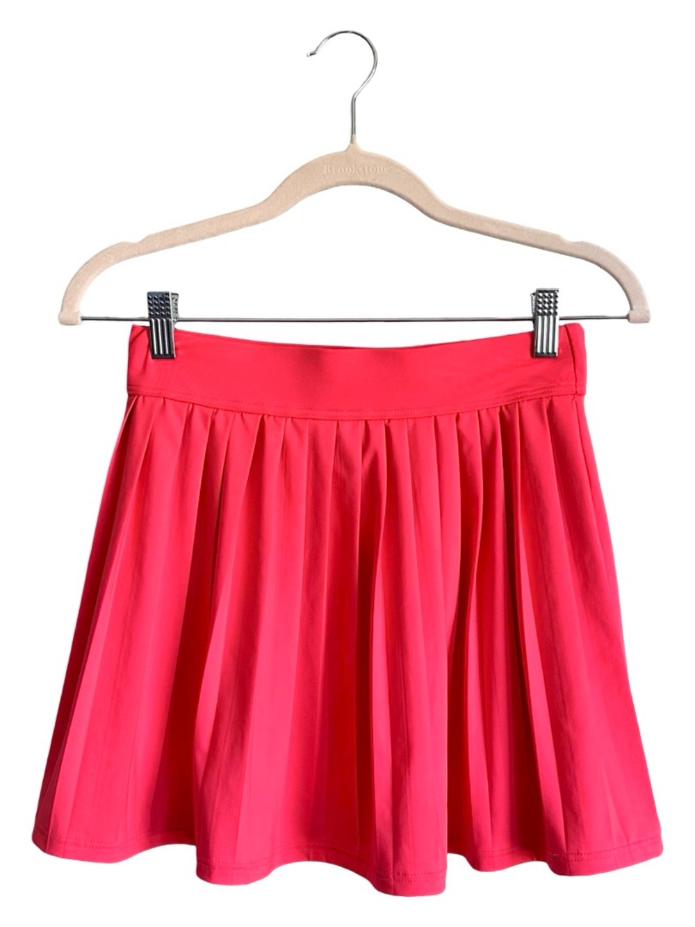 kate spade Hot Coral Pink Stretch Pleated Mini Skirt Activewear Swim Cover Up SM